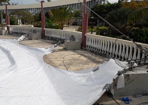 Tensostruttura - dettaglio installazione -