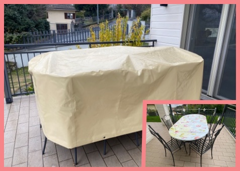 copertura tavolo con sedie